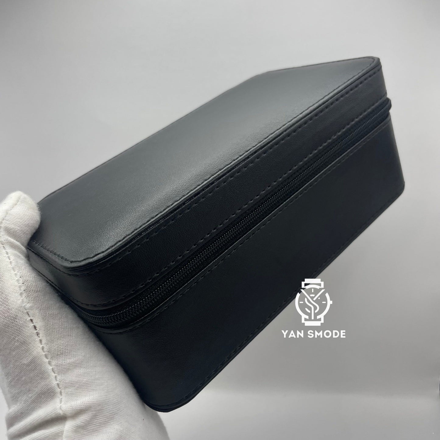 Black Leather Box Black Velvet