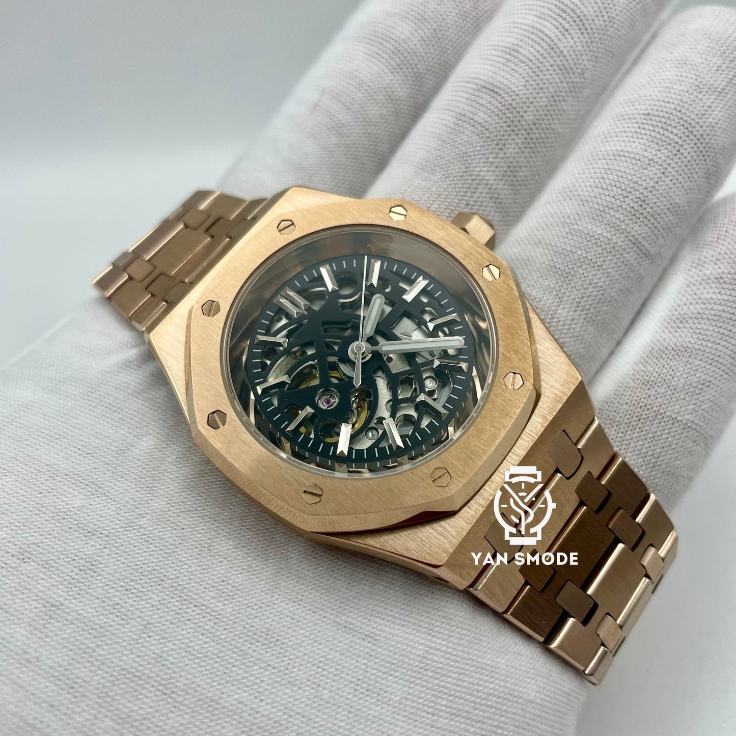 Royal Oak Or Rose Squelette Noire