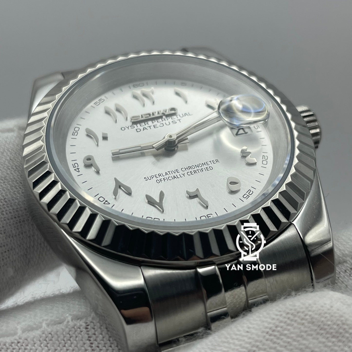 Date Just Arabic Dial Grey
