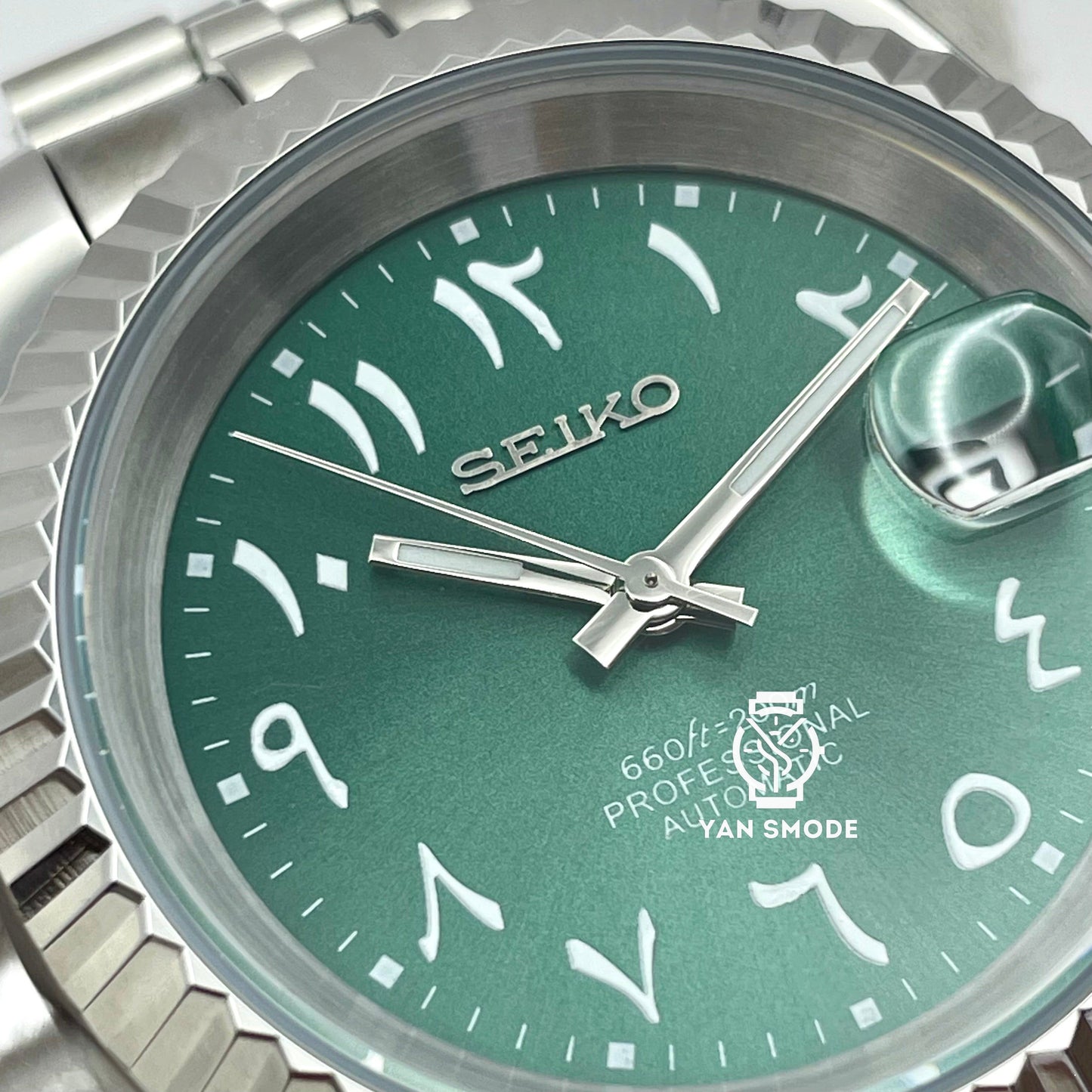Arabic Dial Verte Index Blanc