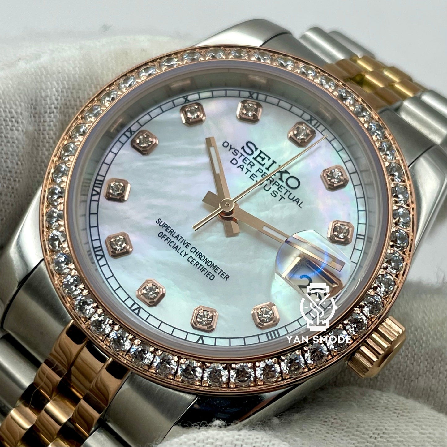 Date Just Brown Rose Gold