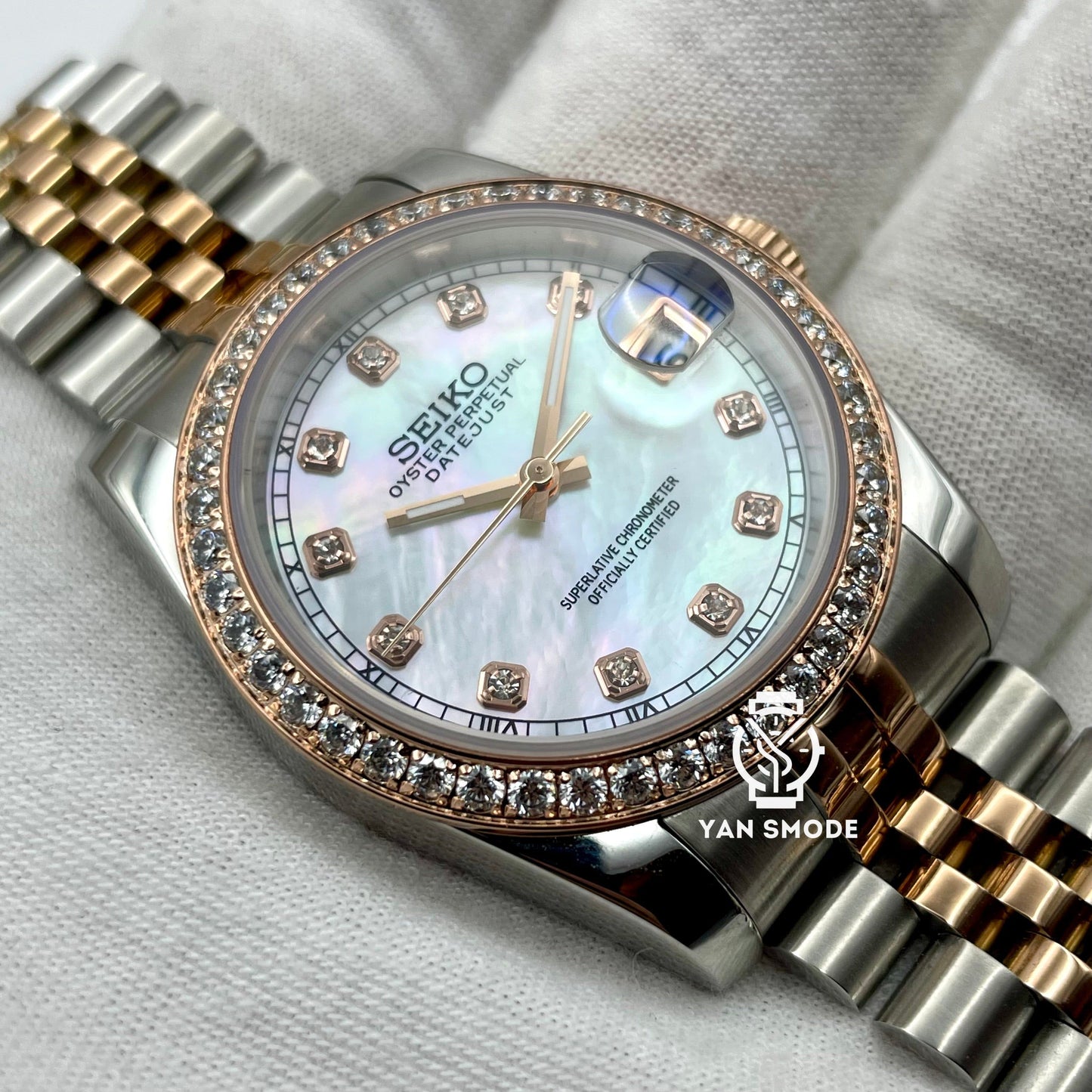 Date Just Brown Rose Gold