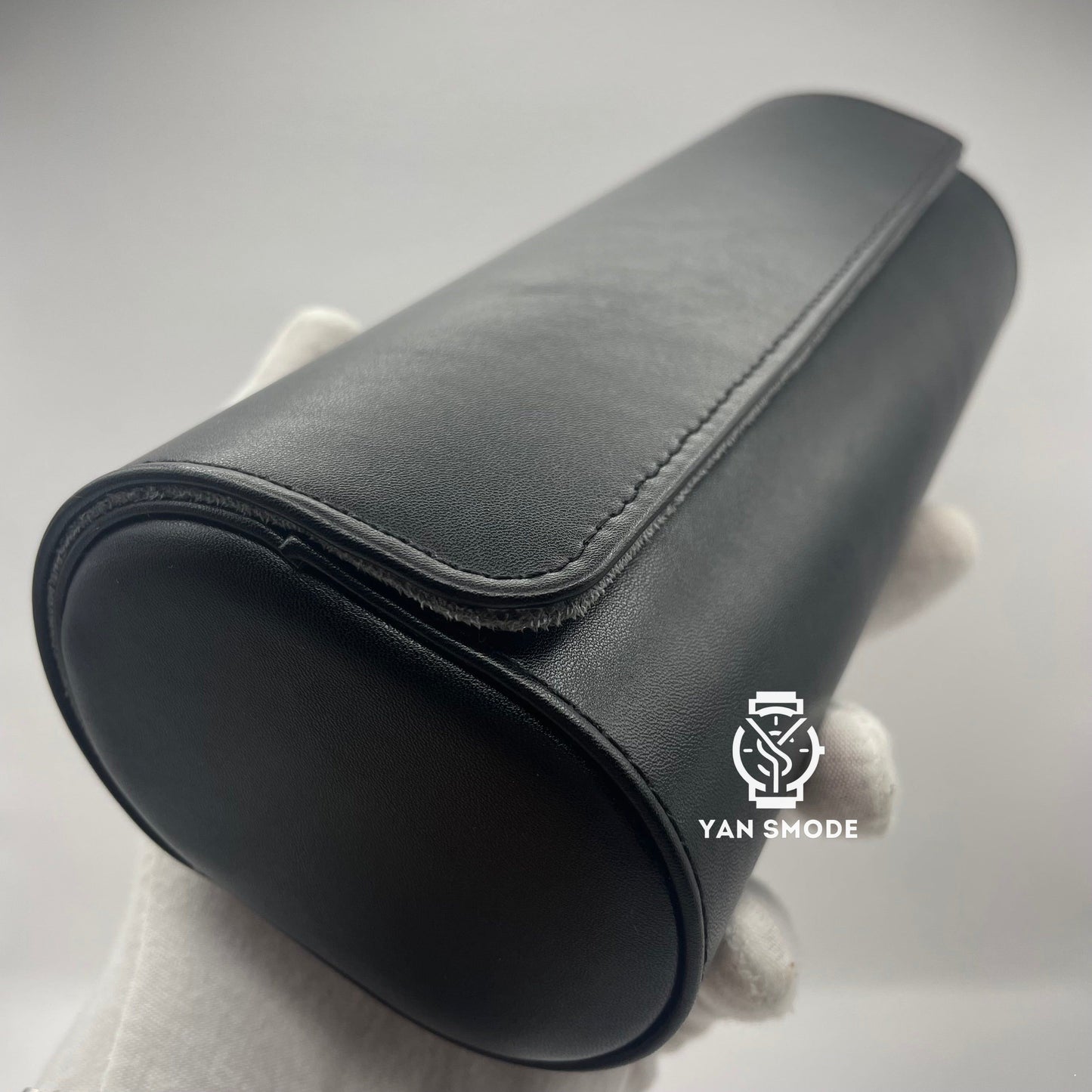 Black Leather Box Two Openings