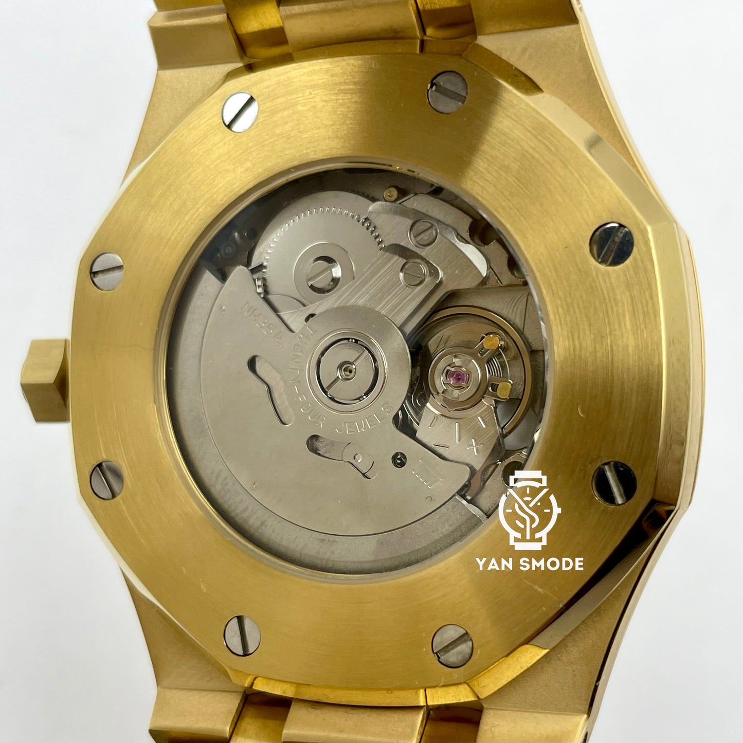 Royal Oak Rose Gold Black Skeleton