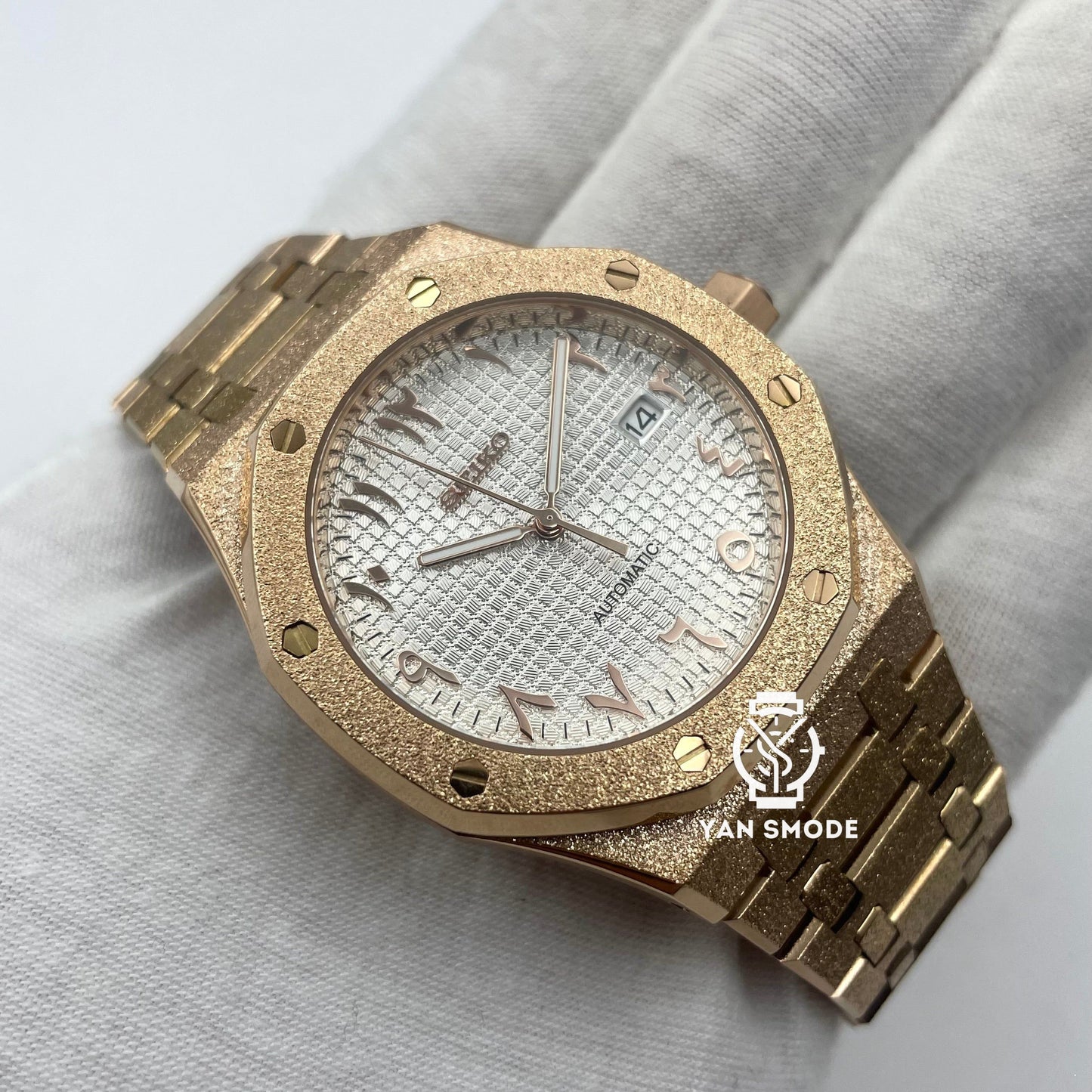 Royal Oak Brilliant Black Arabic Dial Black