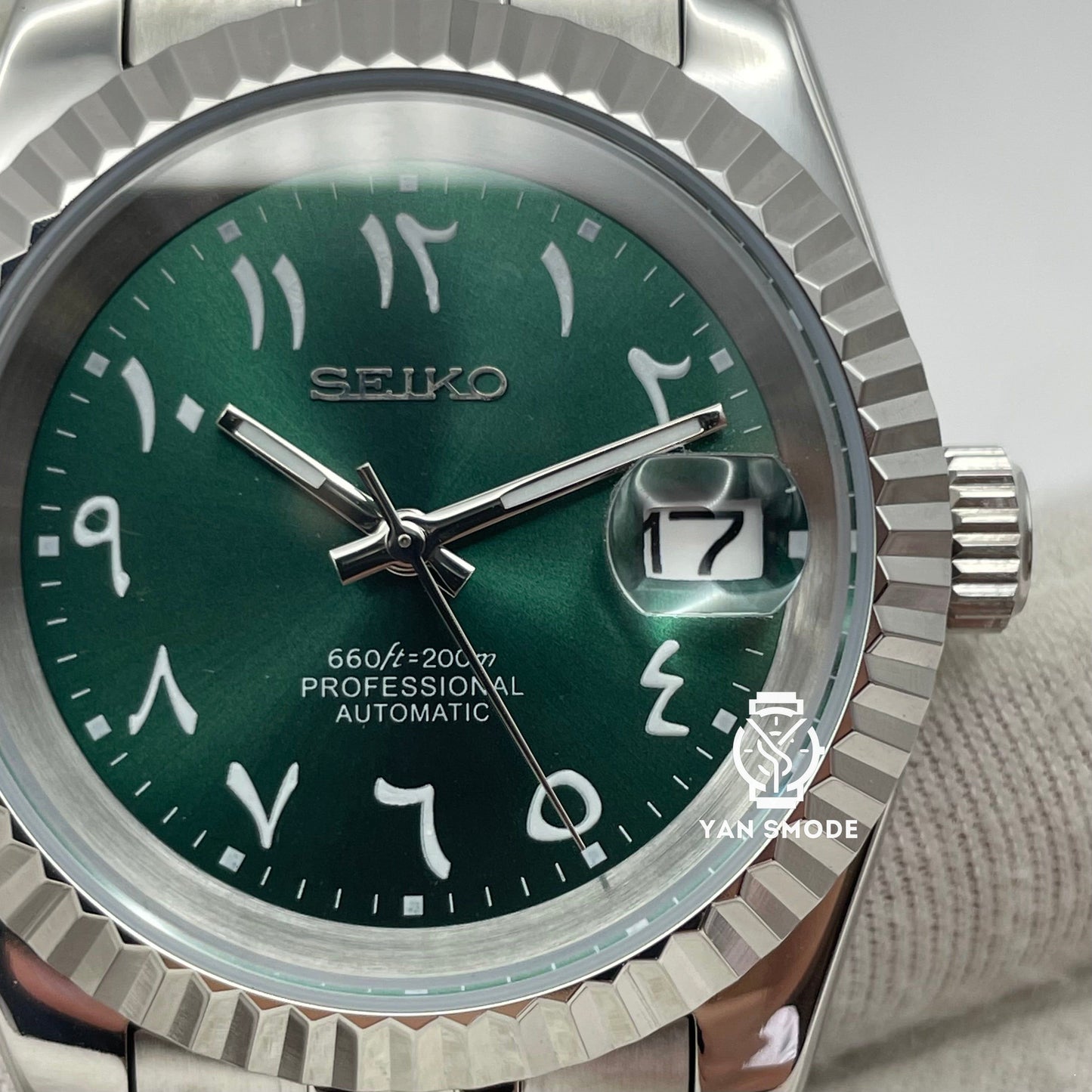 Arabic Dial Verte Index Blanc