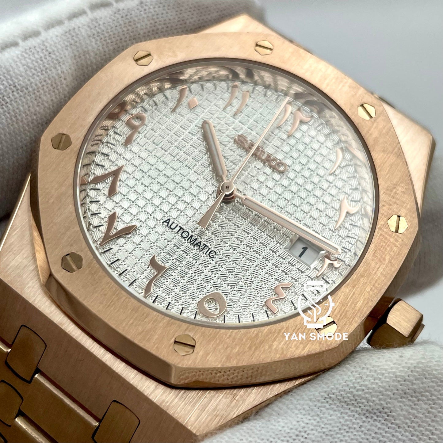 Royal Oak Brilliant Black Arabic Dial Black