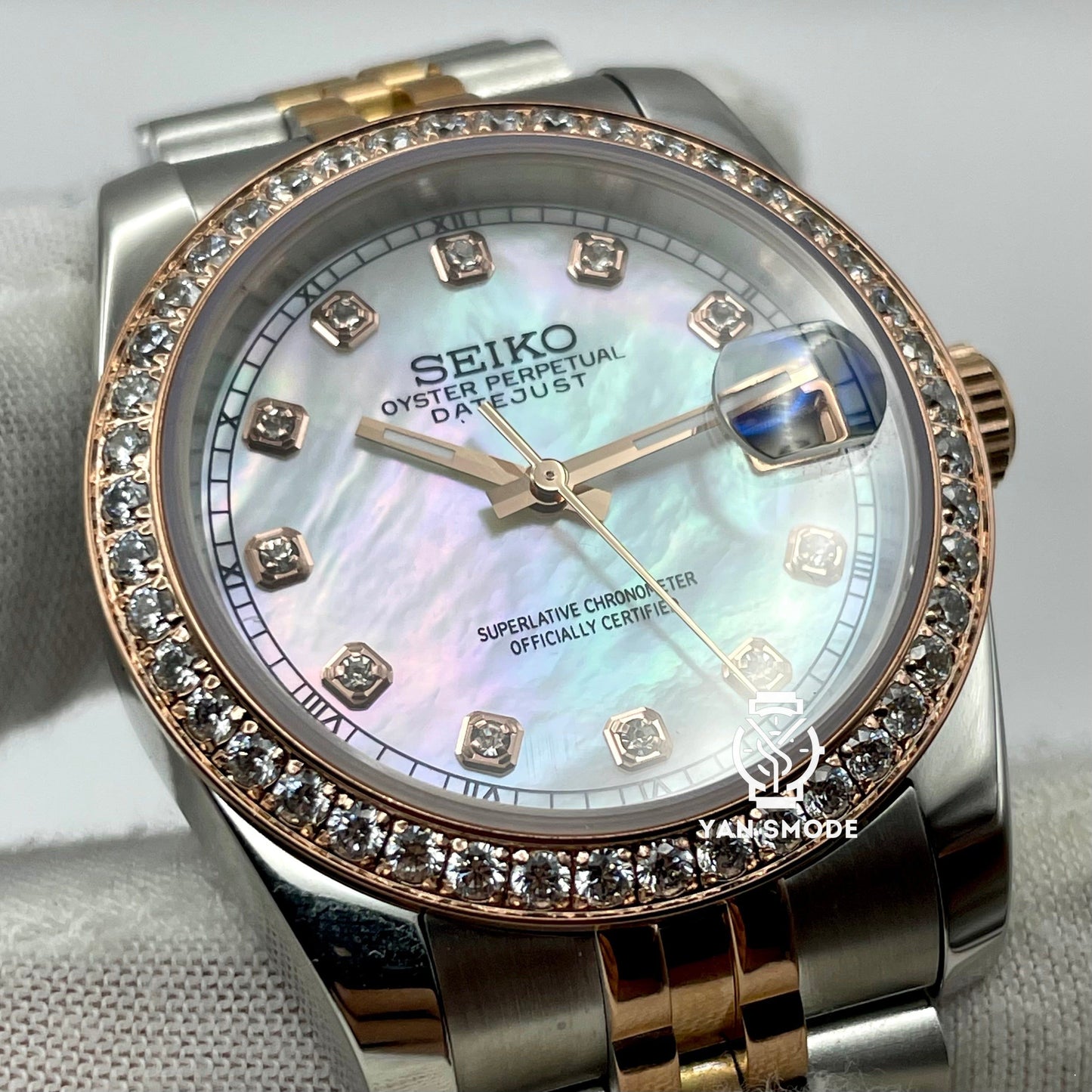 Date Just Brown Rose Gold
