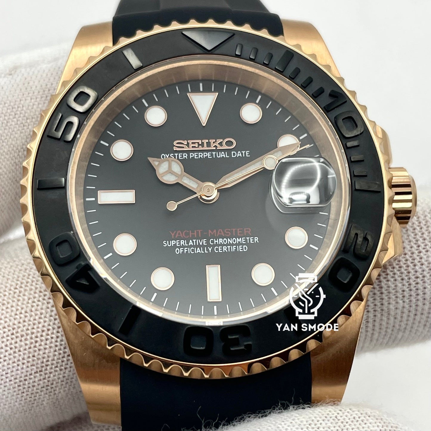 Yacht Master Noire Or Rose