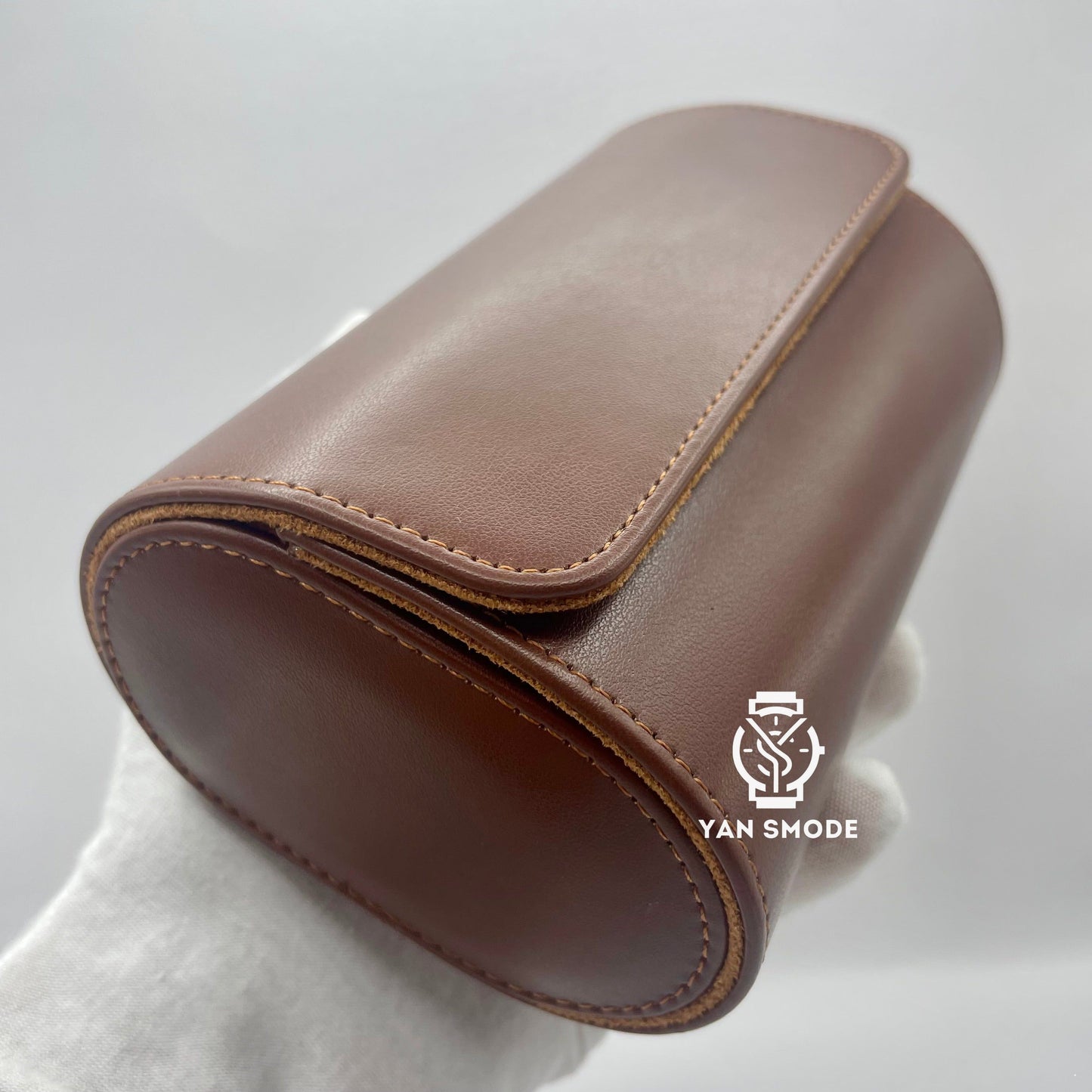Boite Cuir Marron Deux Ouvertures