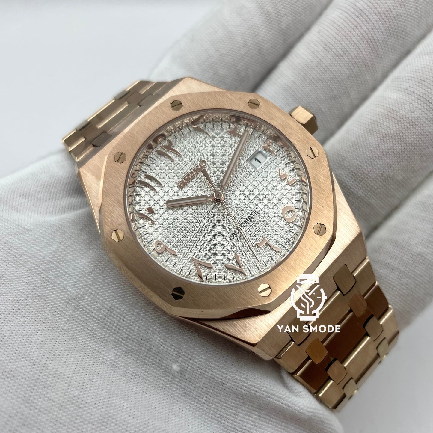 Royal Oak Brilliant Black Arabic Dial Black