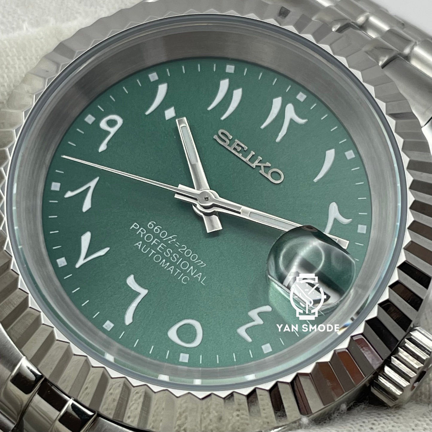 Arabic Dial Verte Index Blanc