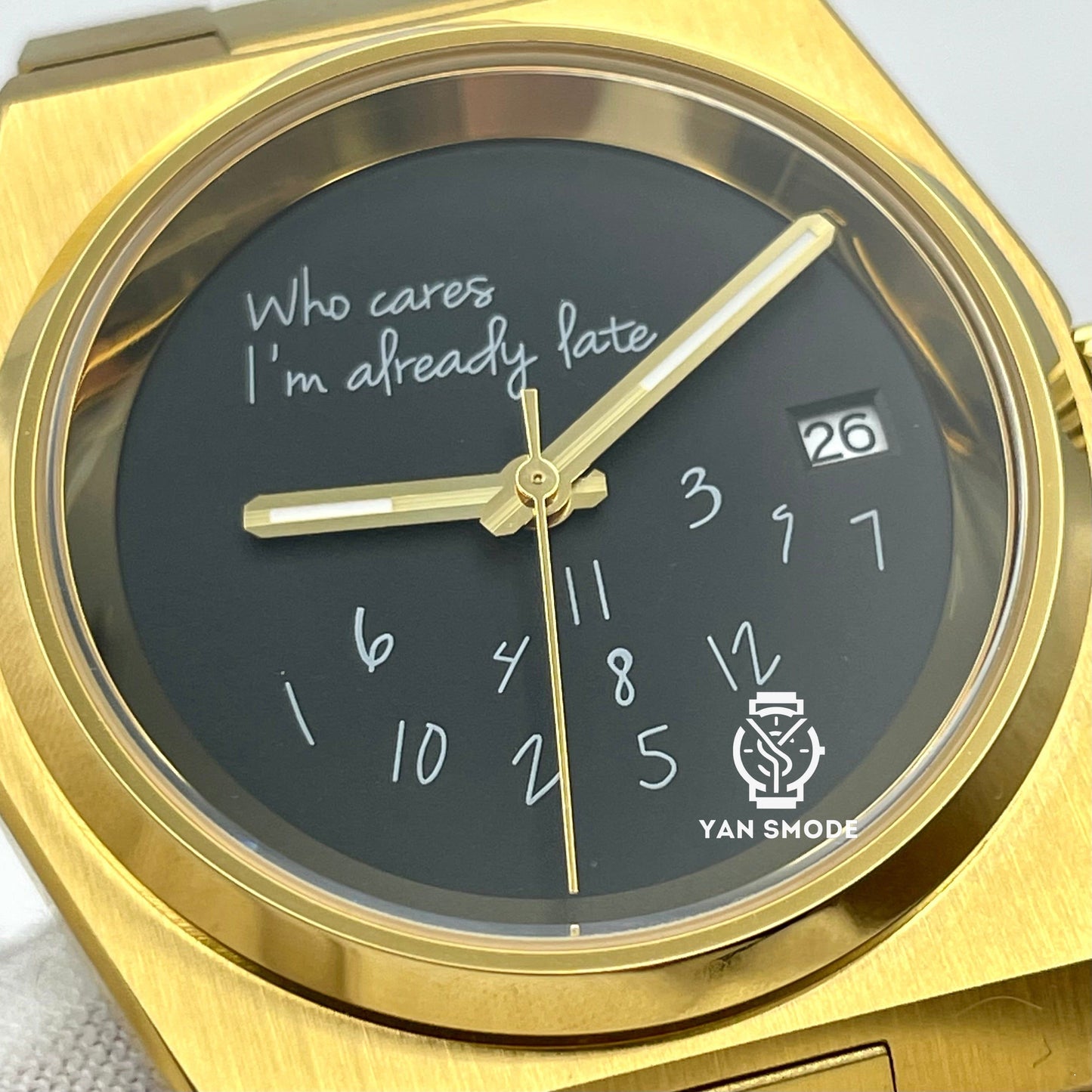 Date Just Yellow Gold Decorated with Diamonds