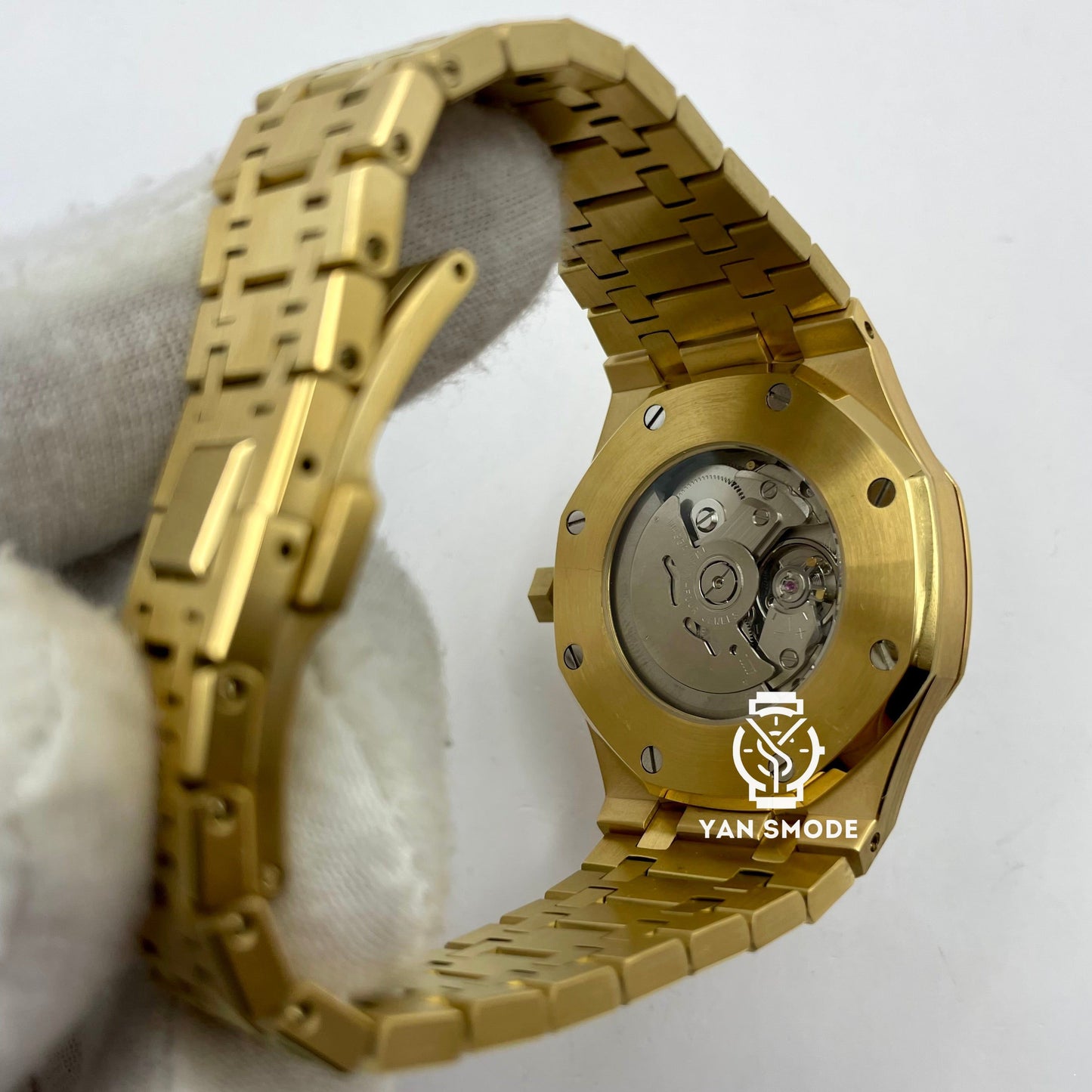 Royal Oak Rose Gold Black Skeleton