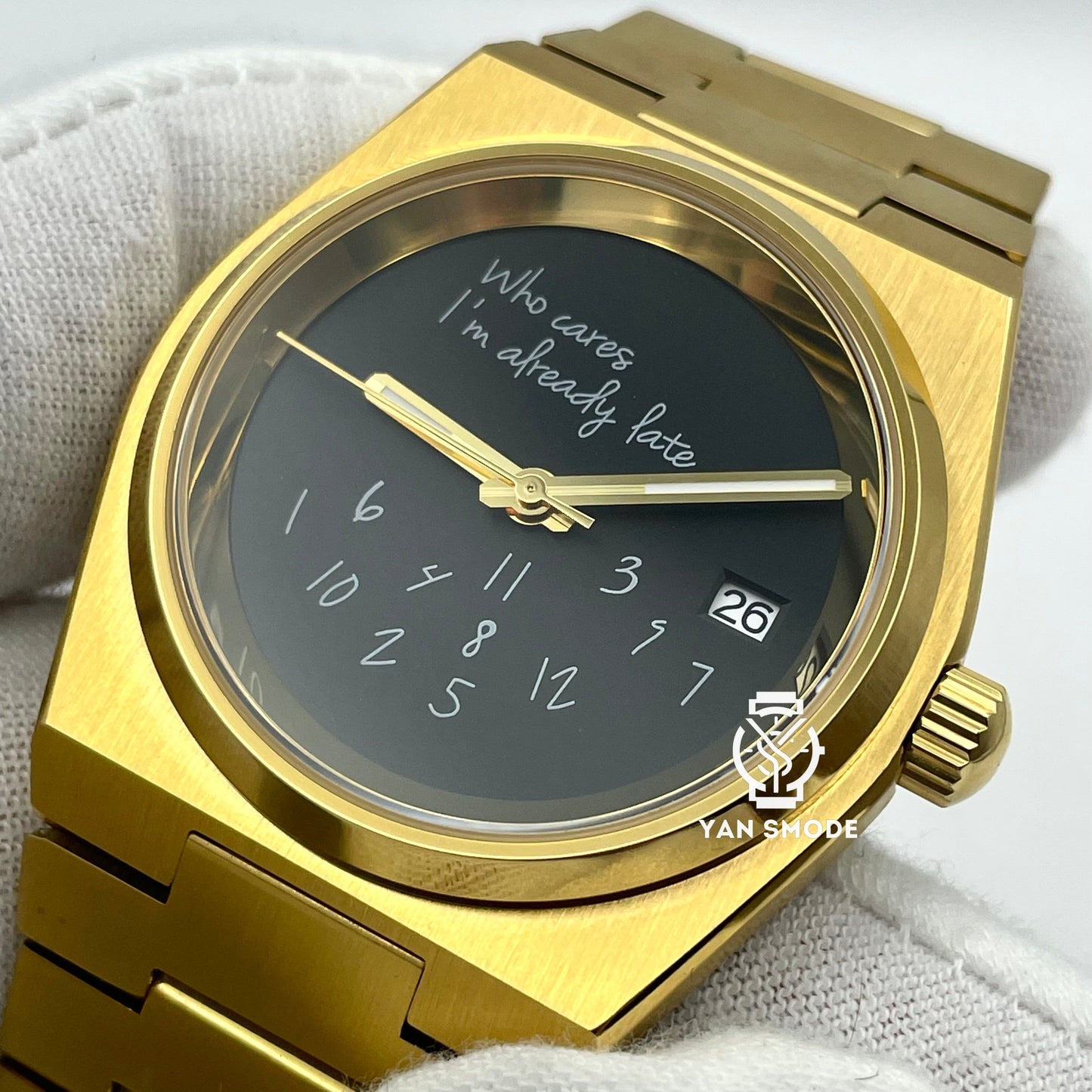 Date Just Yellow Gold Decorated with Diamonds