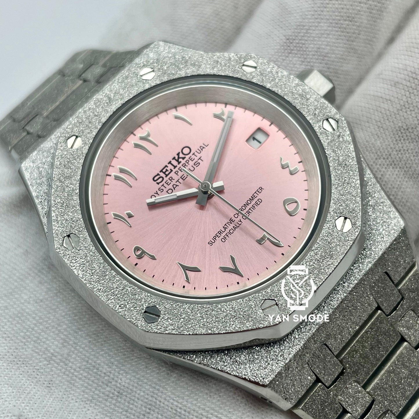 Royal Oak Brillante Arabic Dial Rose