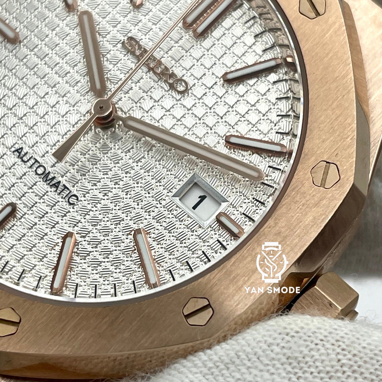 Royal Oak Rose Gold Black Skeleton