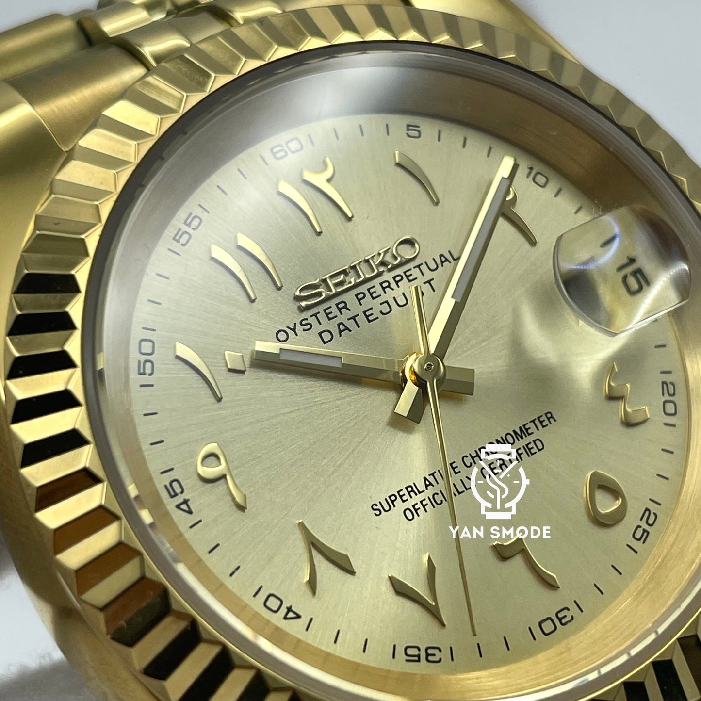 Date Just Arabic Dial Or Jaune