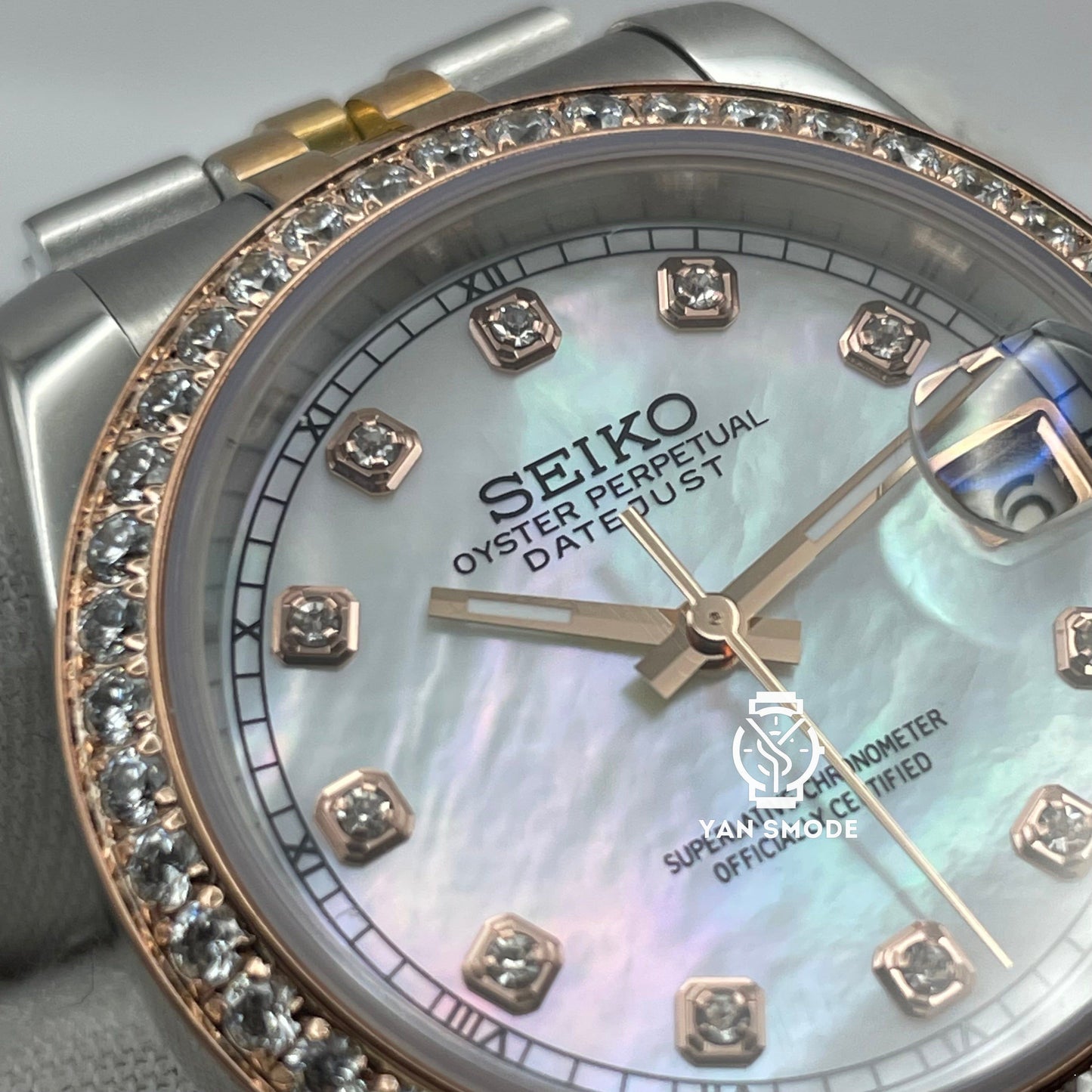 Date Just Brown Rose Gold