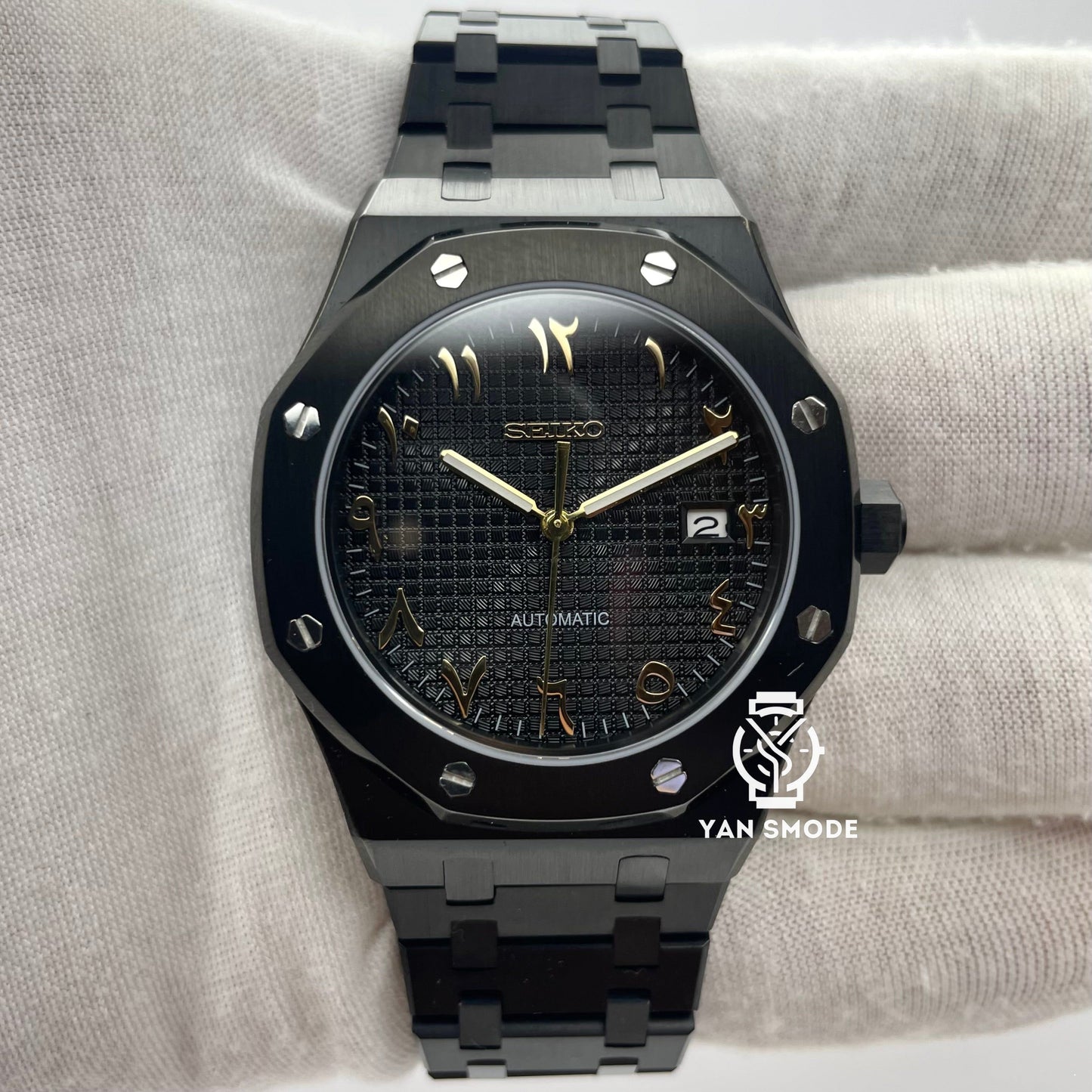 Royal Oak Black Arabic Dial Gold