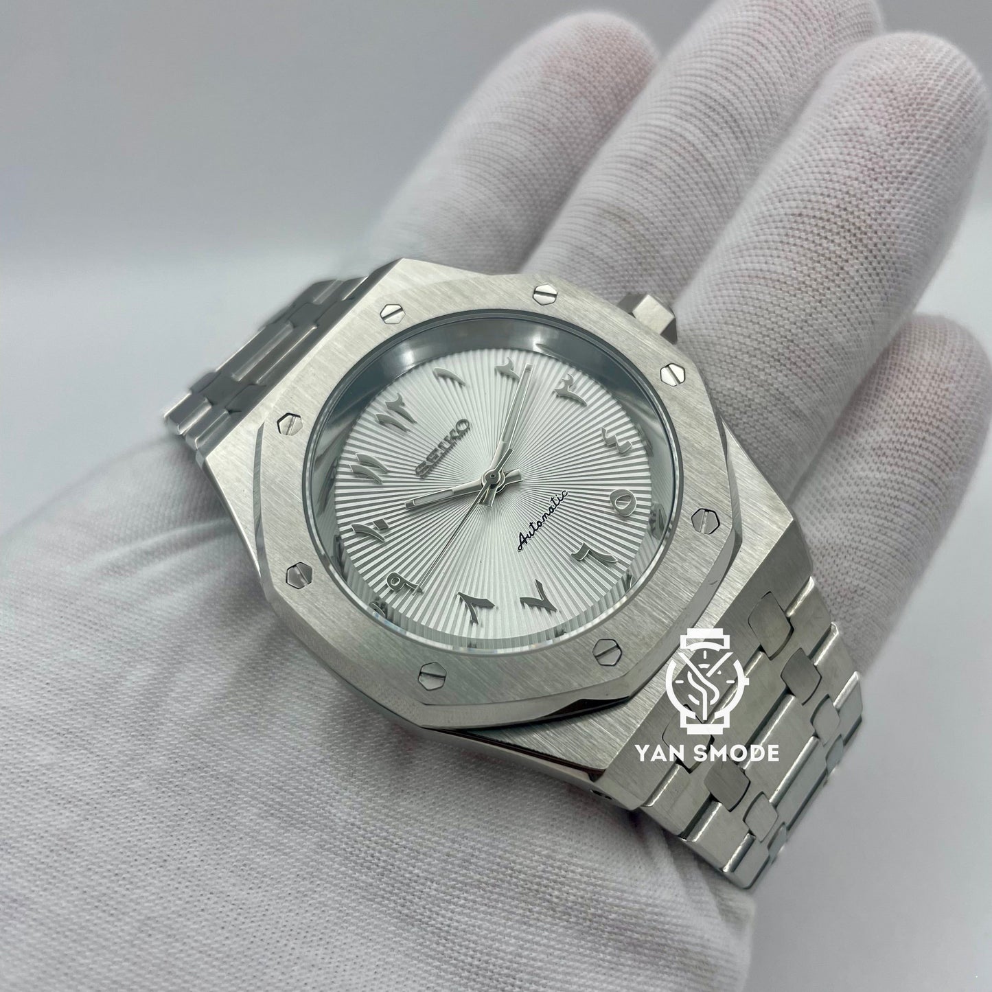 Royal Oak Arabic Dial Blanche