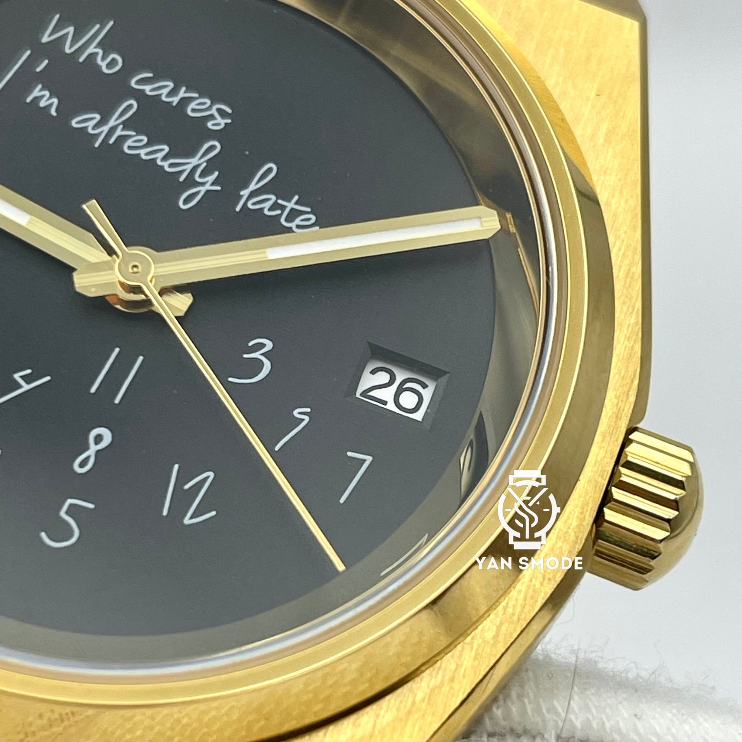 Date Just Yellow Gold Decorated with Diamonds