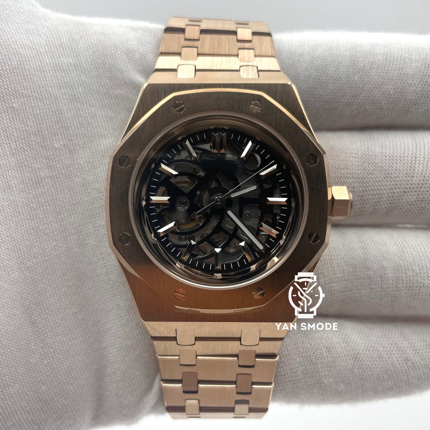 Royal Oak Or Rose Squelette Noire