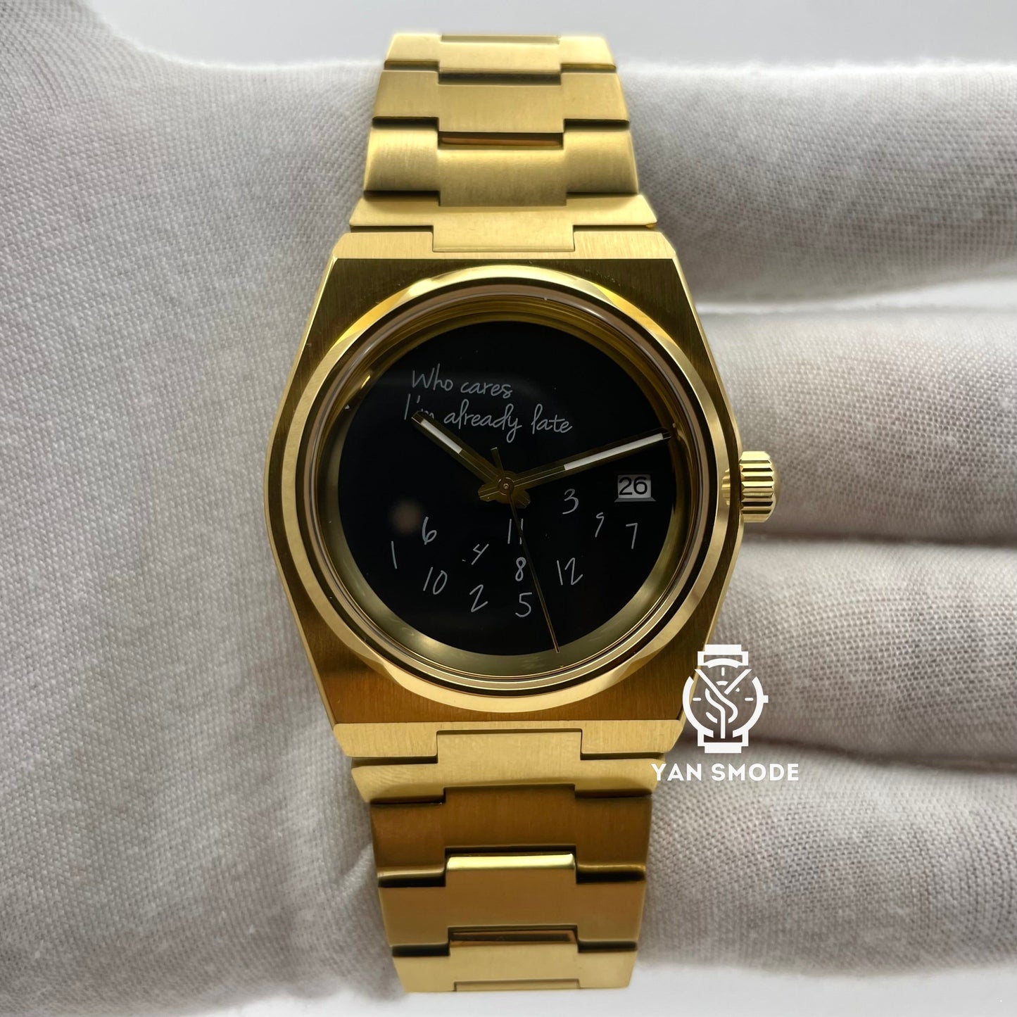 Date Just Yellow Gold Decorated with Diamonds