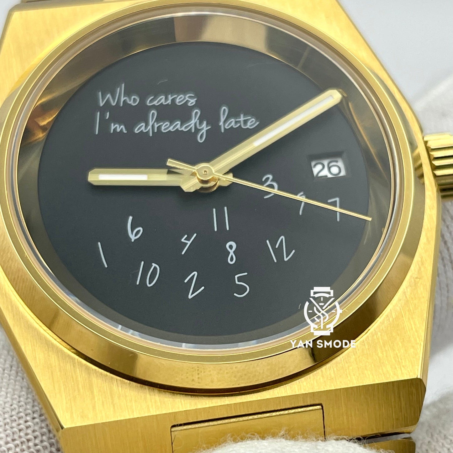 Date Just Yellow Gold Decorated with Diamonds