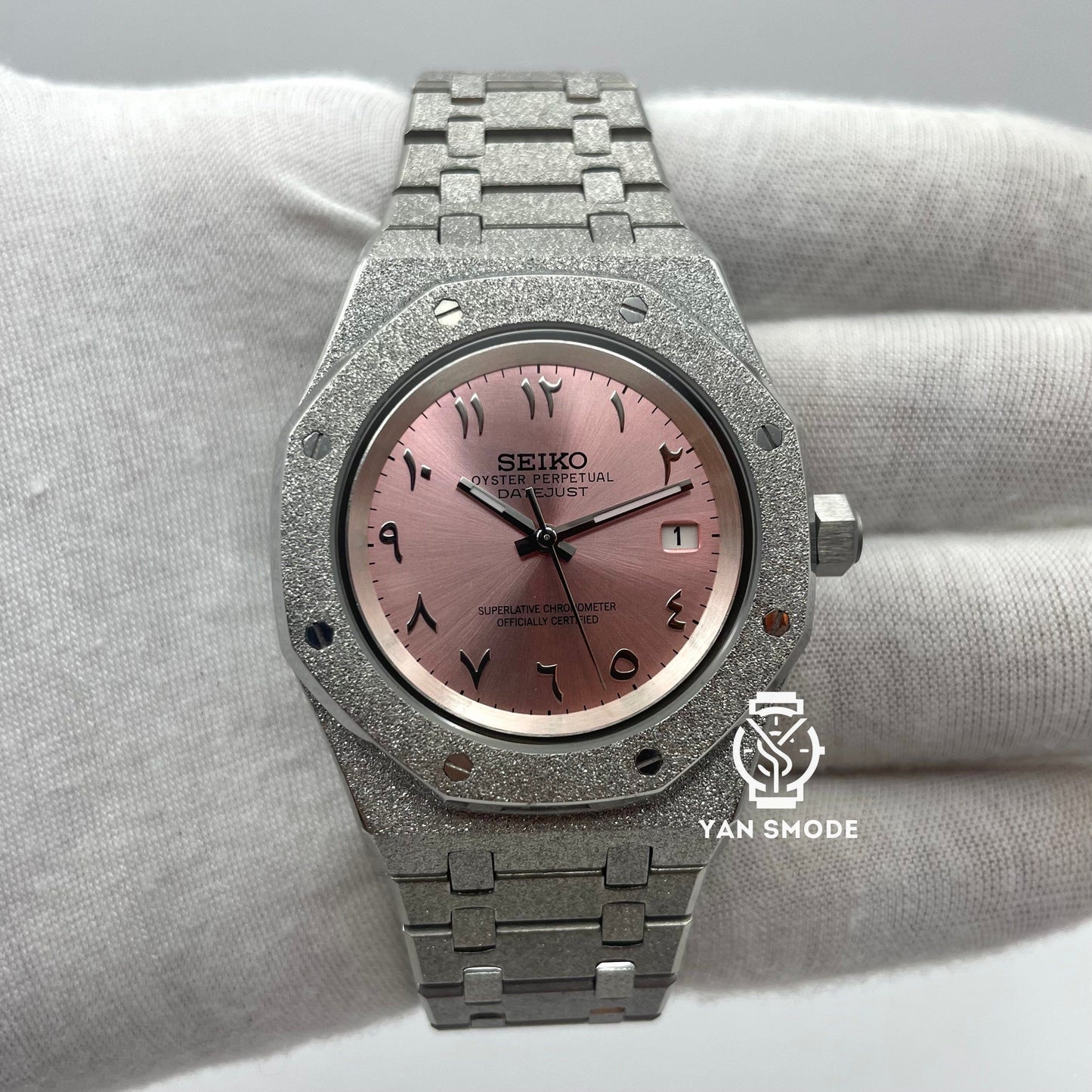 Royal Oak Brillante Arabic Dial Rose