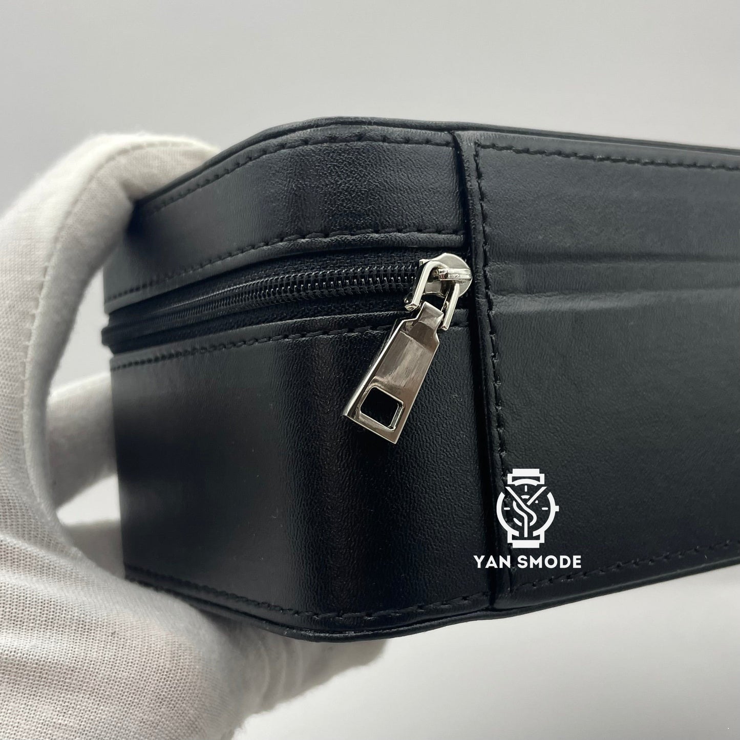 Black Leather Box Black Velvet