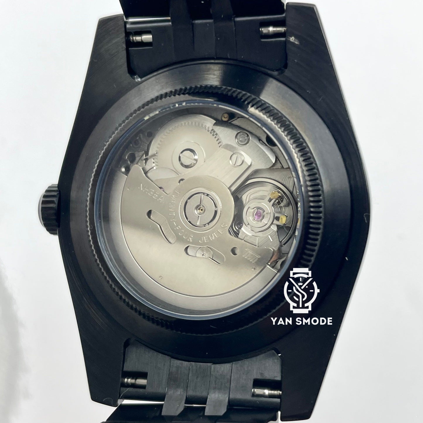Arabic Dial Noir Entièrement Noire