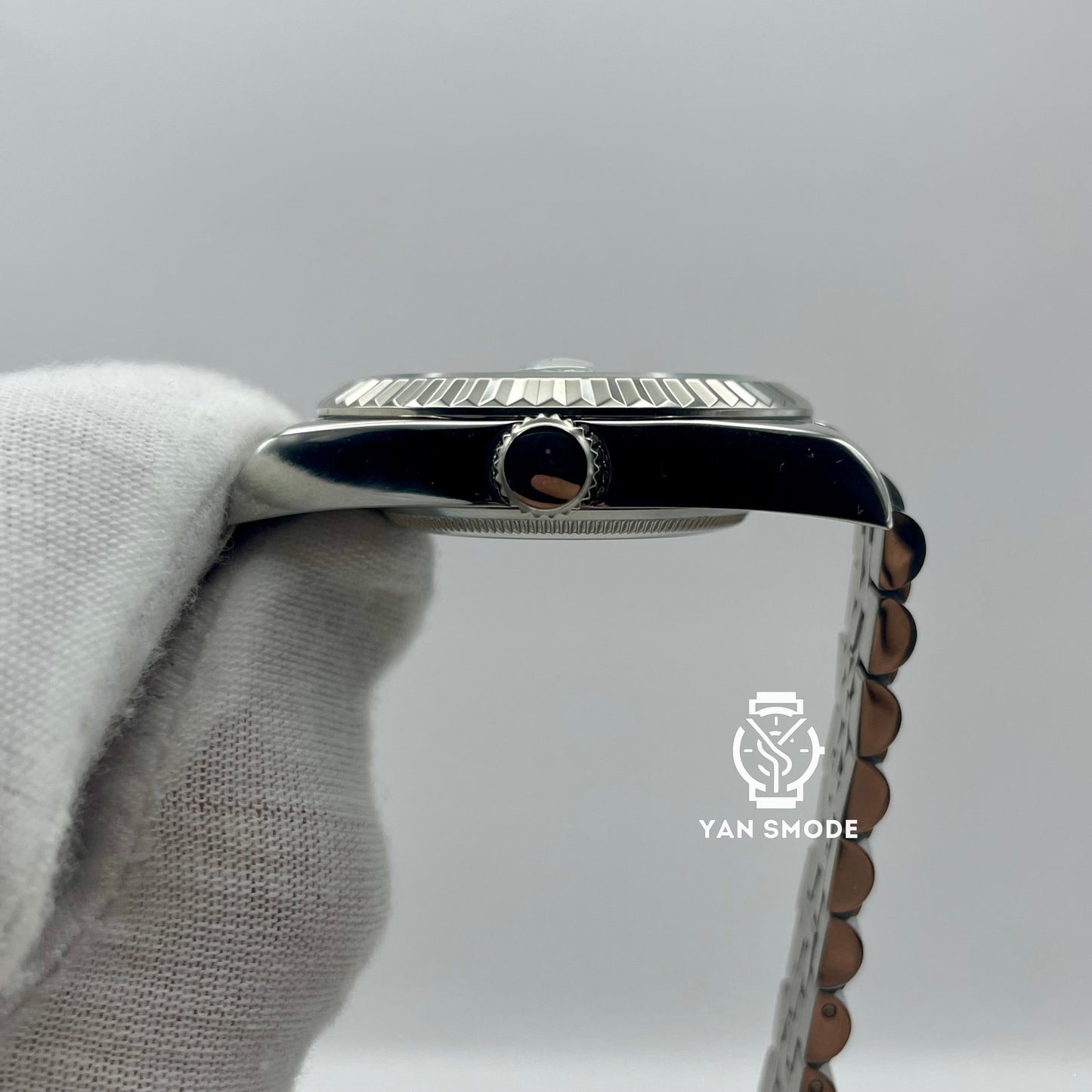 Date Just Arabic Dial Green Khaki