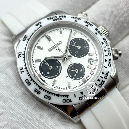 Daytona Blanche Caoutchouc