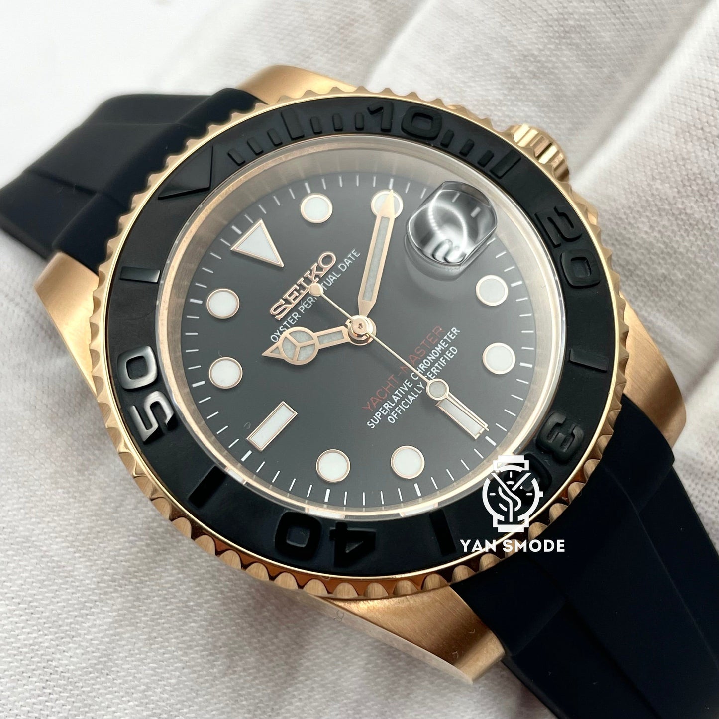 Yacht Master Noire Or Rose