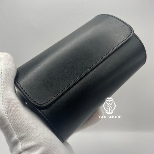 Black Leather Box Two Openings