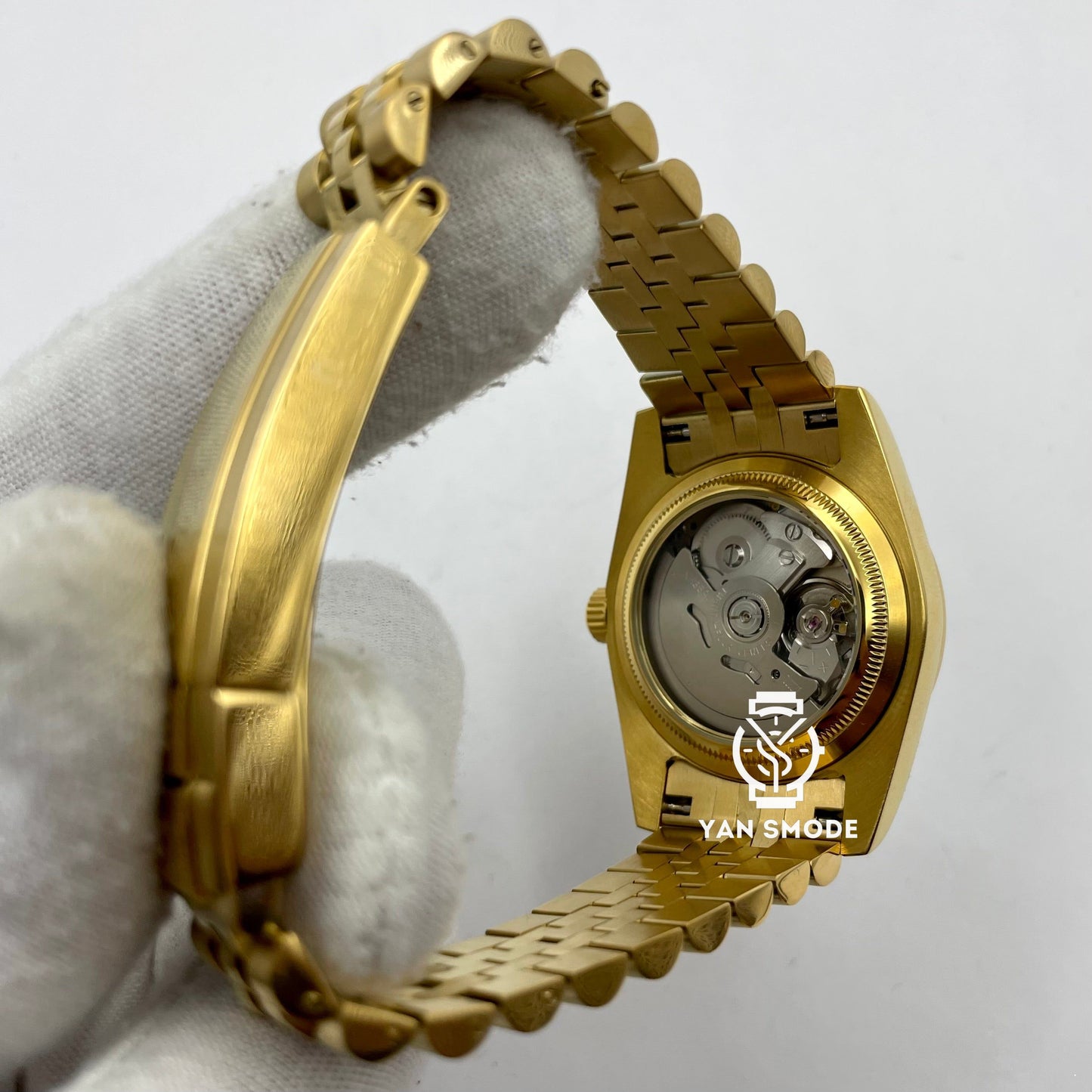 Date Just Yellow Gold Decorated with Diamonds