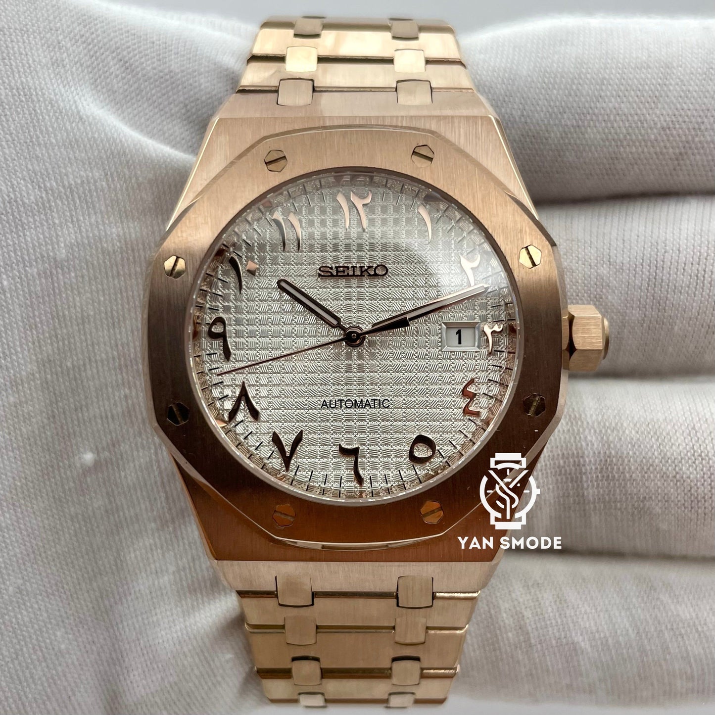 Royal Oak Brilliant Black Arabic Dial Black