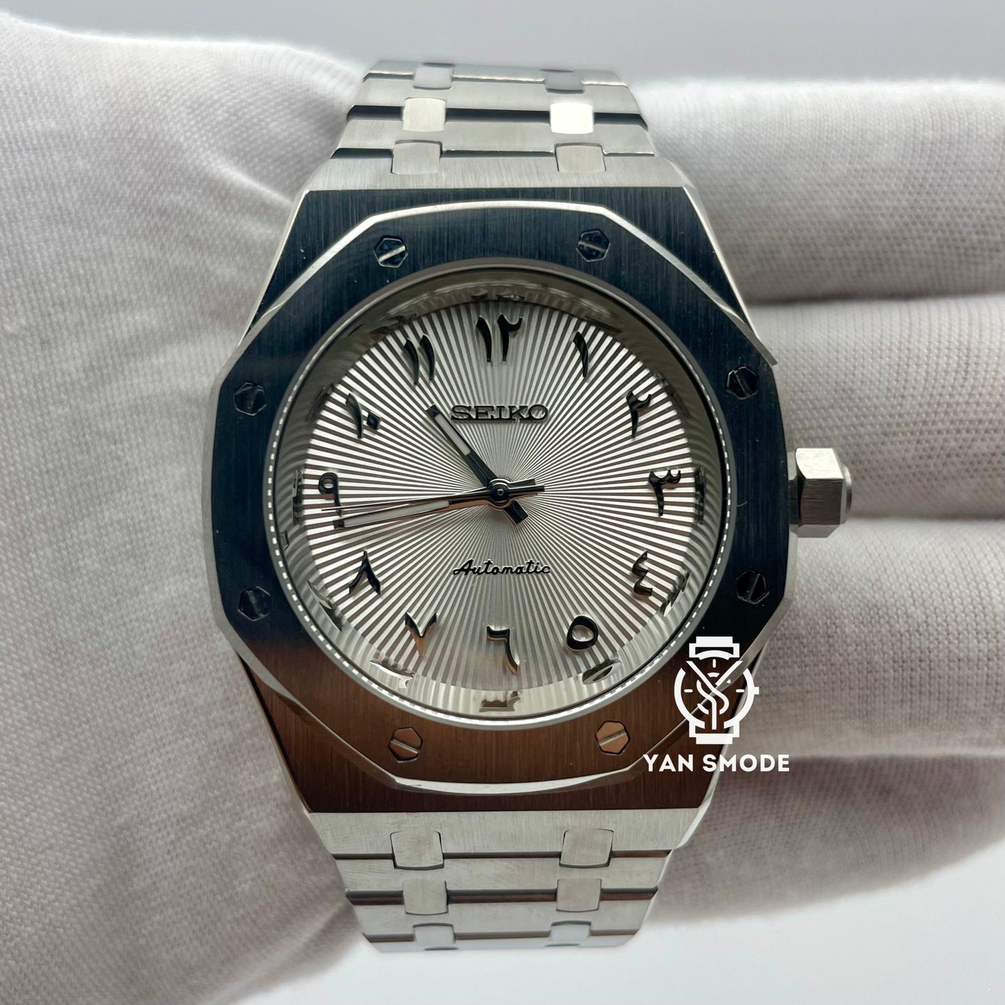 Royal Oak Arabic Dial Blanche