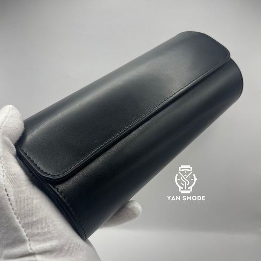 Black Leather Box Two Openings