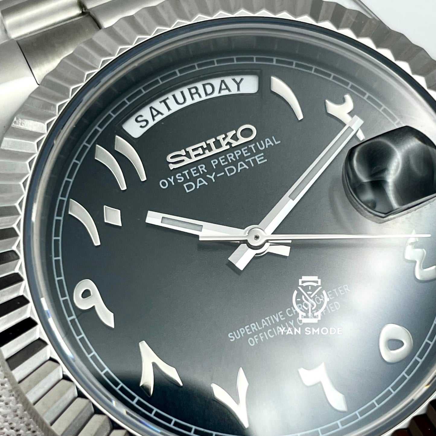 Day Date Arabic Dial Noire