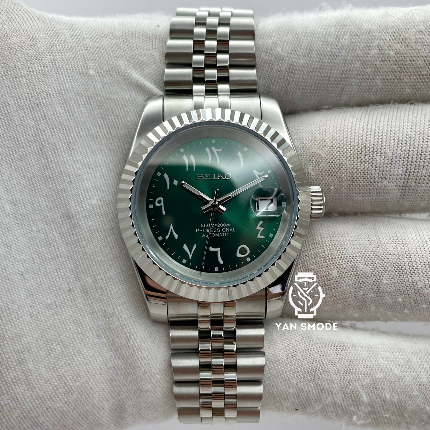 Arabic Dial Verte Index Blanc