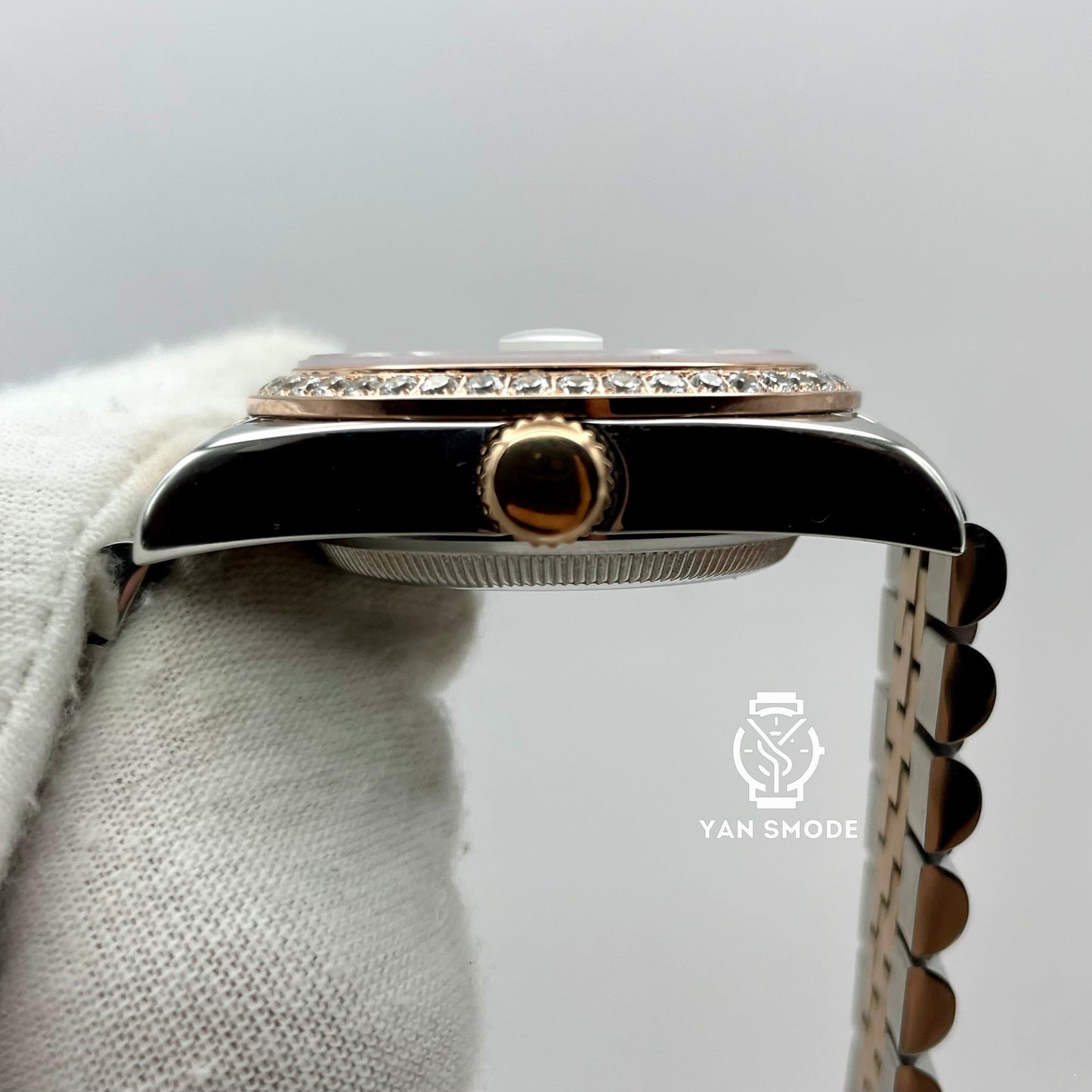 Date Just Brown Rose Gold