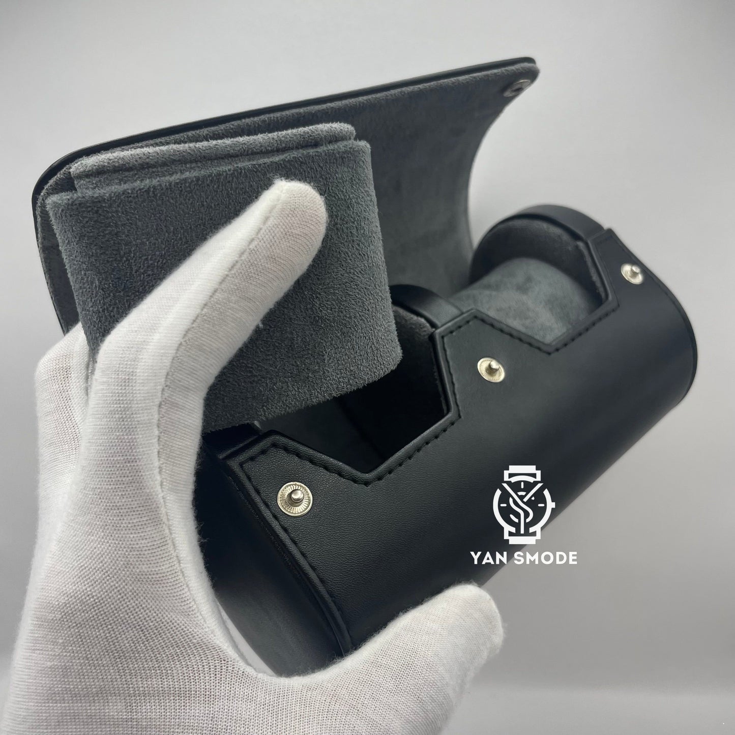 Black Leather Box One Opening