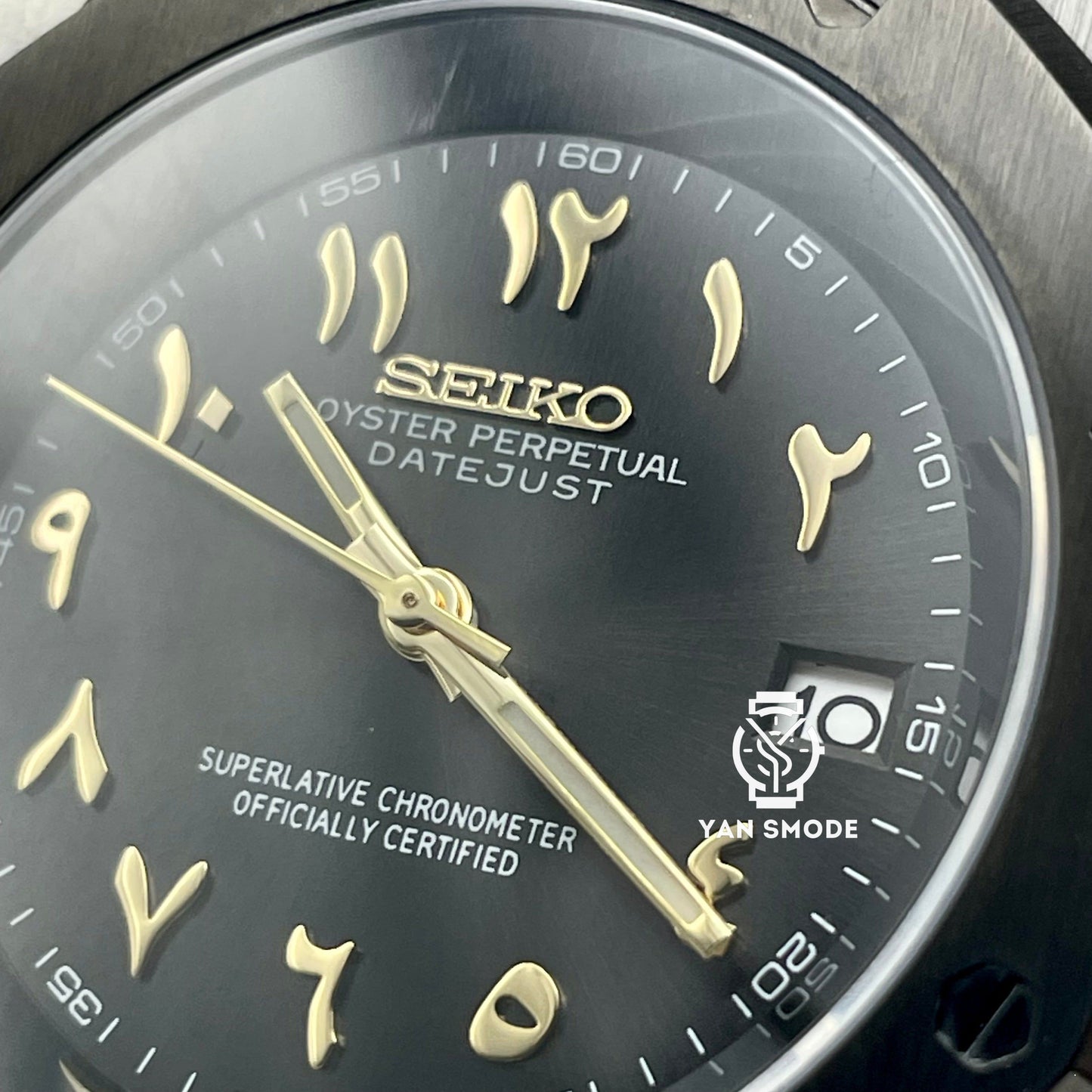 SekioMod Royal Oak Noire Arabic Dial Dorée - Yan Smode