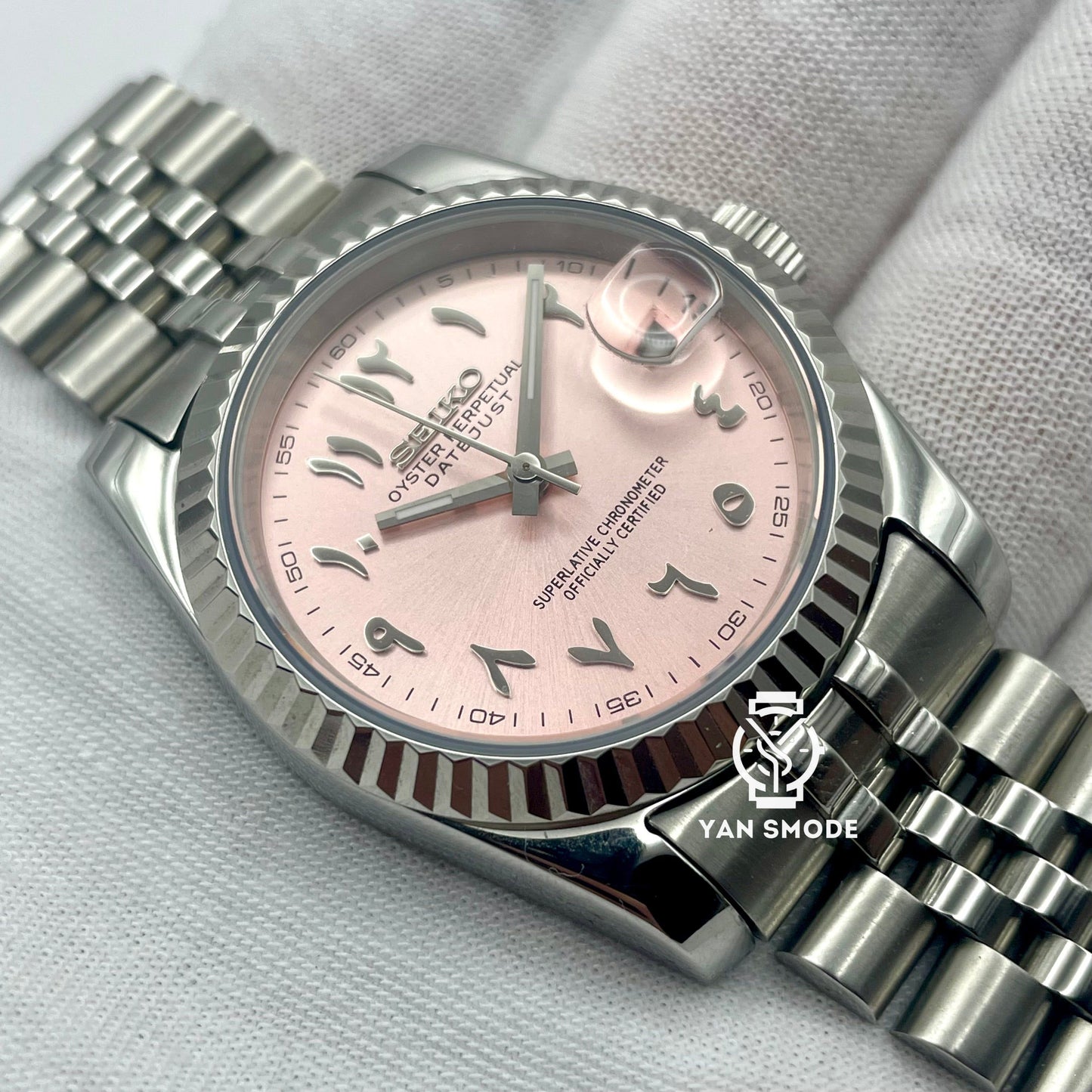 SekioMod DateJust Arabic Dial Rose - Yan Smode