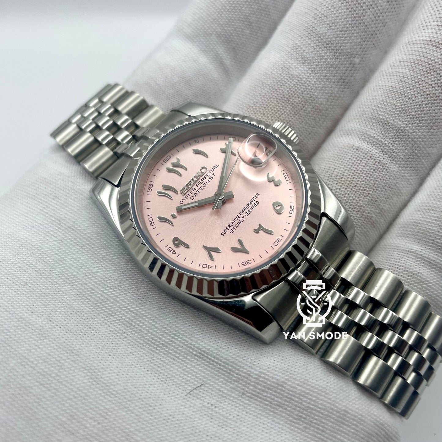 SekioMod DateJust Arabic Dial Rose - Yan Smode
