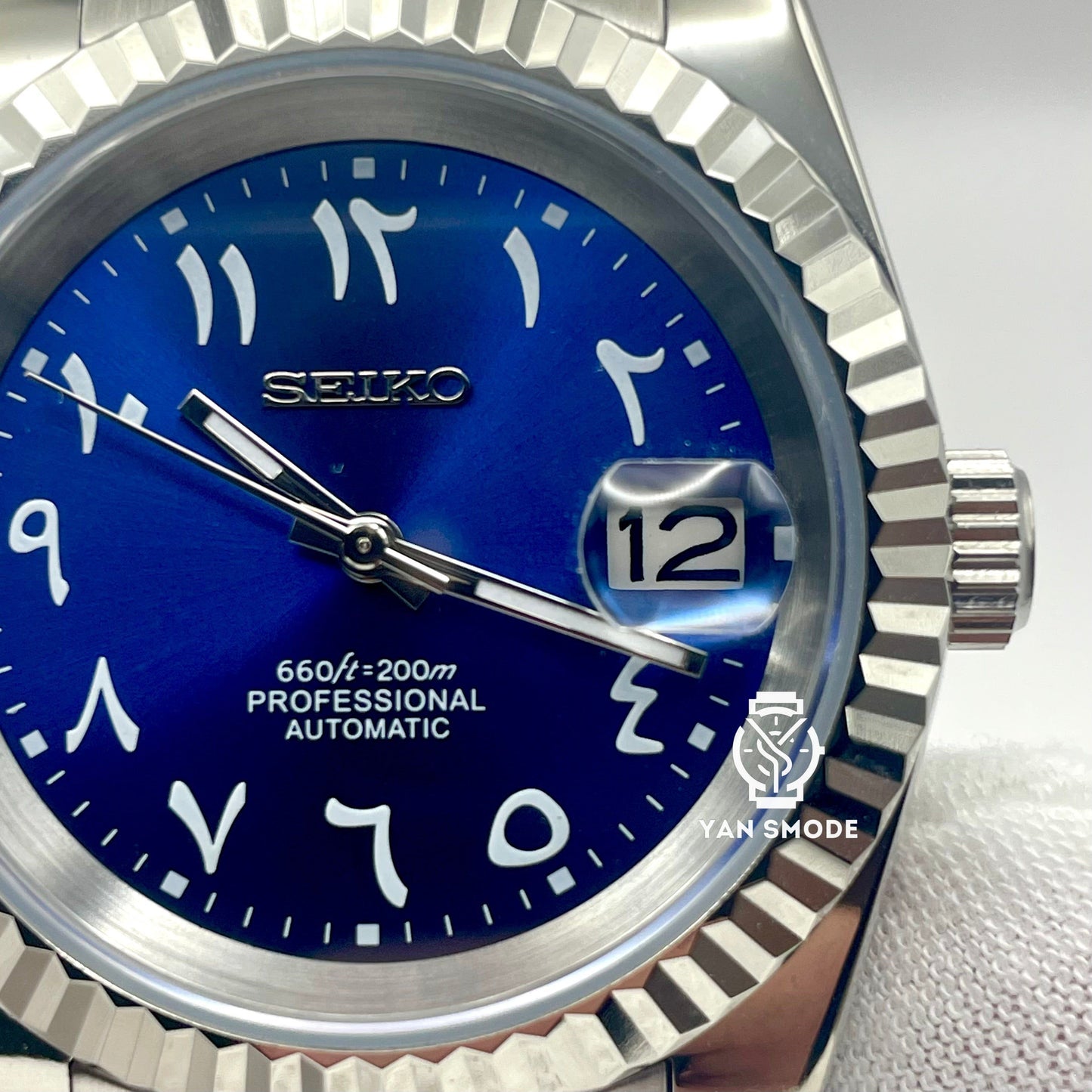 SekioMod Arabic Dial Bleu Chiffres Blanc - Yan Smode