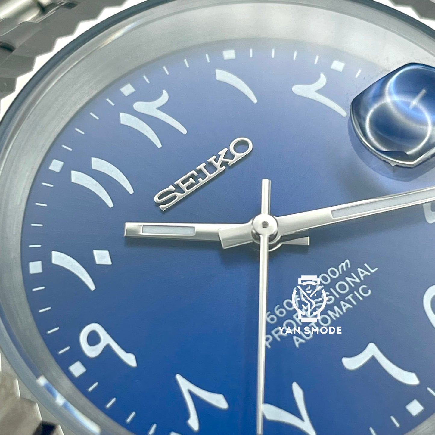 SekioMod Arabic Dial Bleu Chiffres Blanc - Yan Smode