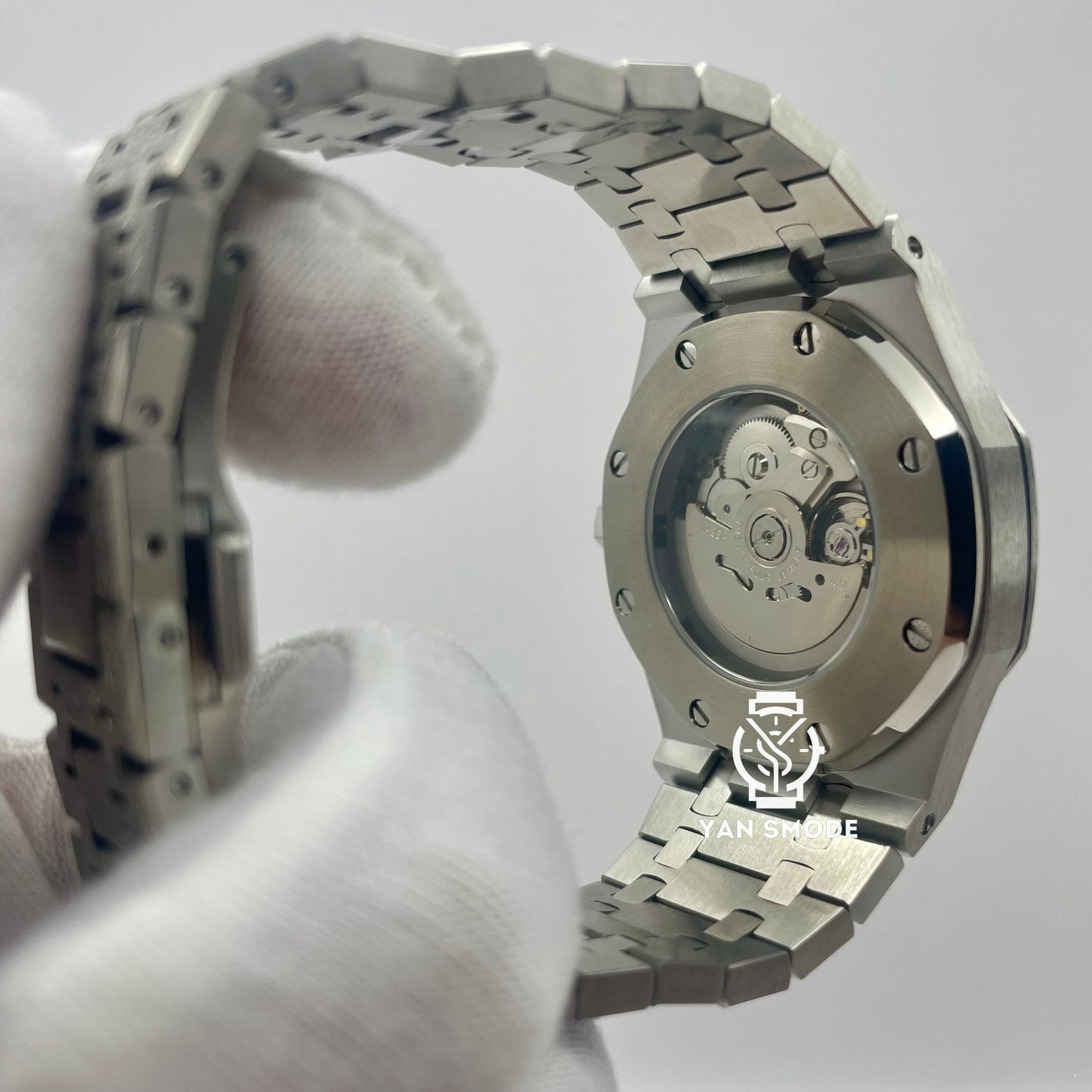 SekioMod Royal Oak Brillante Arabic Dial Grise - Yan Smode
